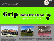 Tablet Screenshot of gripconstruction.com